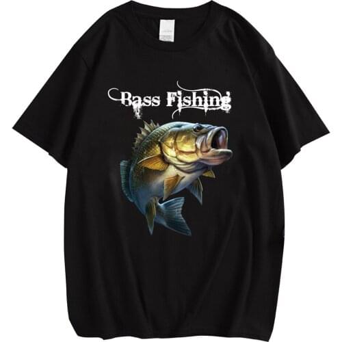 CLOOCL Bass Fishing Cotton T-Shirt 3D Printed Harajuku TShirt Unisex Cool Streetwear Tee Casual Short Sleeve Shirt Drop Shipping