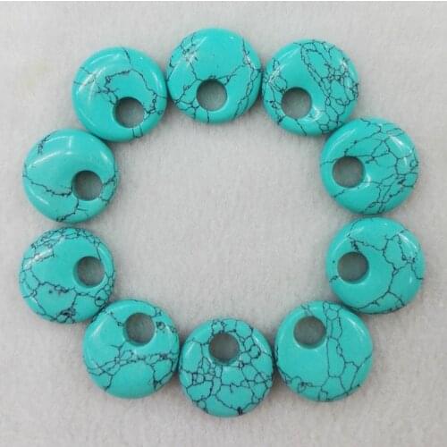 Calaite 18mm charm stone beads For Jewelry Making Necklace Earrings donut accessories good quality Fashion 24pc wholesale