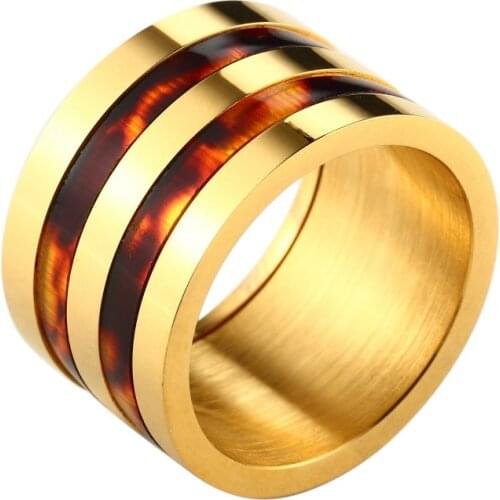 Multi Metal Colors Rings for Men and Women Stainless Steel Party Ring Trendy Jewellery Size 7-9 Wholesale Valentine Day Gift