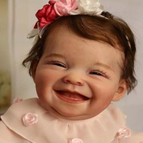 NPK Doll kits 19inch bebe reborn girl doll kit Autumn full soft silicone vinyl lifelike reborn baby prototype unfinished