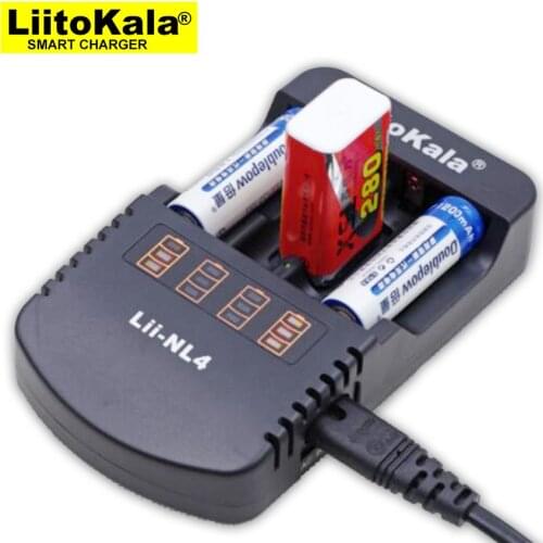 Liitokala Lii-NL4 battery charger, charging 18650 1.2V AA / AAA NiMH battery