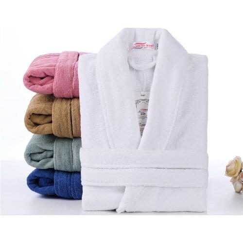 Casual Home Bathrobe 100% Cotton white Toweling Terry Robe Unisex lovers Soft Bath Robe Men And Women пижама new Sleepwear
