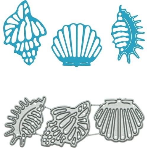 Small Size Sea Shell Conch Metal Cutting Dies Handcraft DIY Card Scrapbook Clipart Decorative Craft Paper Cutter Mold Template