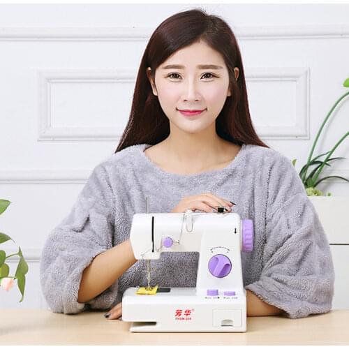 Mini Electric Sewing Machines with Sewing Machine Accessories Adjustable Automatic Stitch Sew Needlework Cordless Fabrics Tool