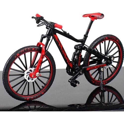 Metal alloy bike model 1/1 scale die-cast simulation racing mountain bike model toy collection children gift indoor display