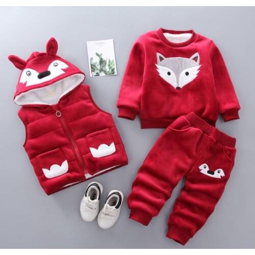 2020 Halloween And Christmas New Kids Thickening Plus Velvet Baby Winter Warm Cute Cat Gold Mink Velvet Baby Girls Winter Suit