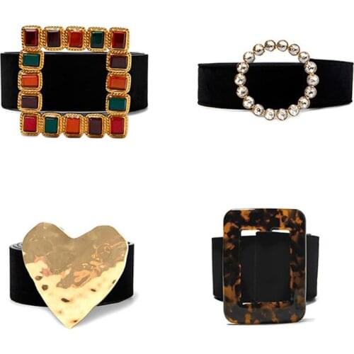 States Retro Style Womens Fashion Luxury Diamond Belt Suitable for Trousers Sweater and Skirt Flower Belt Harajuku Ceinture