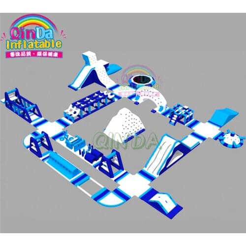 Ocean Auqa Water Island Playground Floating Inflatable Park For Sea