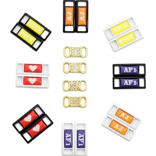 2021 New AF1 Shoelaces Buckle DIY Rhinestone Shoe Decorations Sneaker Kits Metal Lace Buckle Sports Metal Kits Shoe Accessories