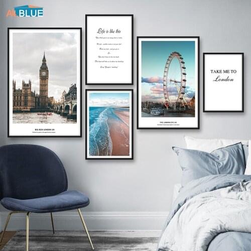 London City Landscape Poster Wall Art Canvas Paintings Posters And Prints Nordic Decorative Pictures For Living Room Home Decor