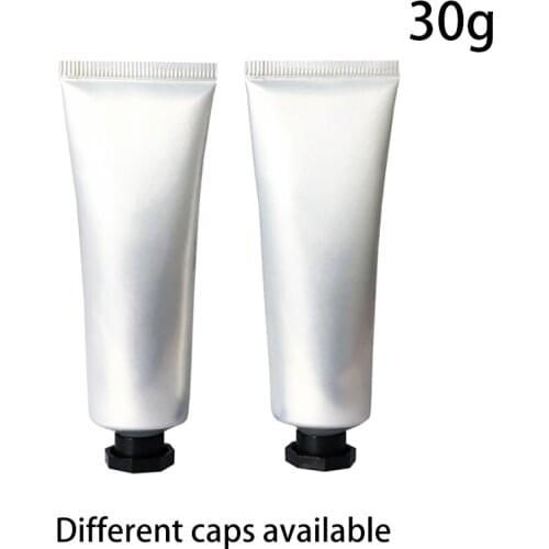 Silver 30ml Plastic Hand Cream Bottle 30g Cosmetic Lip blam Soft Tube Eye Cream Squeeze Bottles Free Shipping