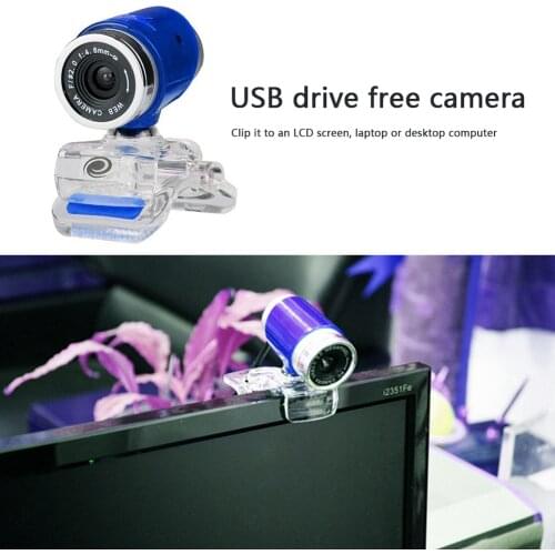 Practical 480P USB Drive Free HD Rotatable Computer Camera Durable Multi-functional Classic Online Teaching Video Webcams