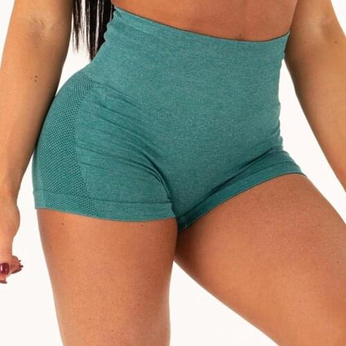 SALSPOR Gym Shorts Women Seamless Slim Push Up Elastics Breathable Clothing Summer Quick Dry Joggings Sports Short