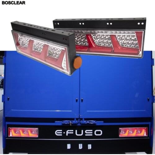 For Japanese LED Truck Taillights Suzuki Mitsubishi FUSO VISION Nissan UD Hino Toyota Trailer Tail Lamps Brake Stop Turn Signal