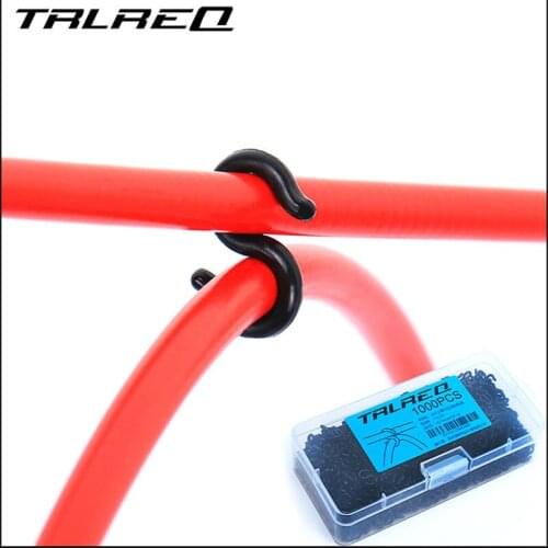 TRLREQ Brake Shift Bike Cable S Buckle MTB Road Bike Bicycle Derailleur Wire Tube Storage Device Nylon S Buckle 100pcs