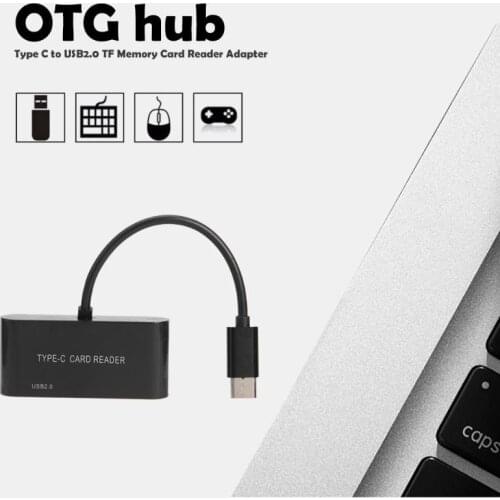 USB 3.1 Type-C to USB 2.0 Hub Adapter OTG TF Memory Card Reader Converter Cable Excellent Craftsmanship Well Durability