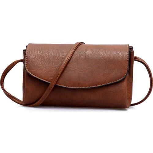 Double Pocket Small Square Bag Simple Versatile Mobile Phone Bag Single Shoulder Slant Across Womens Bag
