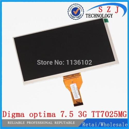 New 7" inch for Digma optima 7.5 3G TT7025MG 30pins LCD Display Screen Panel Matrix 1024*600 TFT replacement Free Shipping