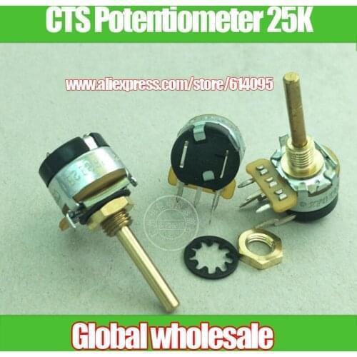 1pcs CTS Single with Switch Potentiometer 25K P270X232A253B2B1
