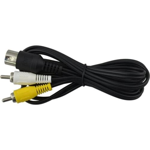 100pcs a lot AV Audio Video Cable for SEGA Mega Drive 1 for Genesis 1 RCA Cord