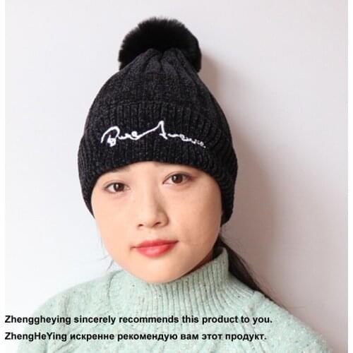 2019 Winter Hats For Women Mom and Kids Solid Knitted Skullies Beanie Casual Unisex Warm Cap Bonnet Femme Kids Scarf Wholesale