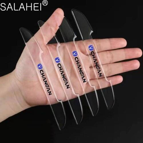 4PCS Car Door Transparent Anti-collision Protector Bar Stickers For Changan Cs75 V3 V5 Benni Alsvin Cx20 Cs35 Raeton Honor Star