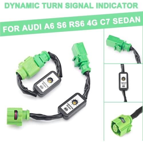 Car Module Cable Wire Harness Tail Light Dynamic Turn Signal Indicator LED Taillight For Audi A6 S6 RS6 4G C7 Sedan 2012 ~2018