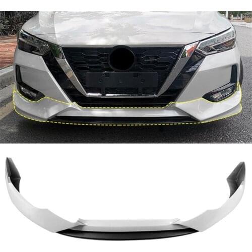 CEYUSOT For NEW Nissan Sentra Front Bumper CAR Spoiler Lip Body Kit 19 20 Sylphy AUTO Front Bumper Diffuser Splitter Accessories