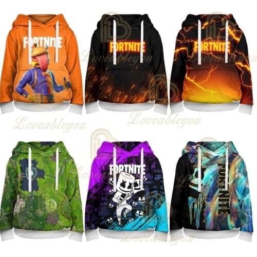 Fortnite Victory Royale Hero Childrens Wear Kids Hoodies Game 3d Boys Girls Harajuku Sweatshirt Long Sleeve Tops Teen Clothes