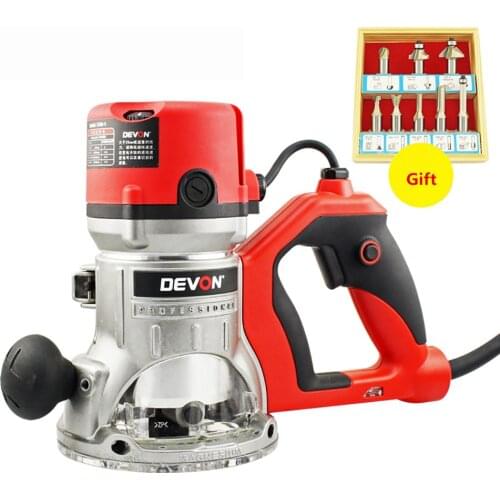 220V Electric Router Woodworking Carving Machine Wood Slotting Trimming Machine 1300W 12000-22000RPM