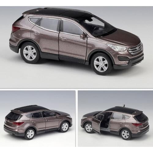 WELLY 1:36 Hyundai Santafe Simulation Alloy Car Model Machine Collection Toy Pull-Back Vehicle Kids Gifts Free Shipping
