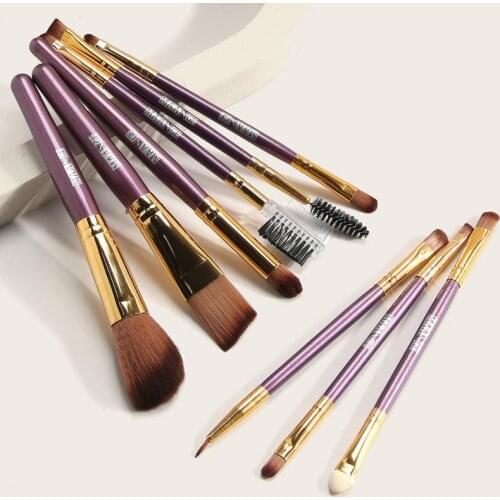 9pcs Makeup Brush Set Multi-function Brush Eye Shadow Foundation Powder Lip Makeup Brush Women Beauty Tool