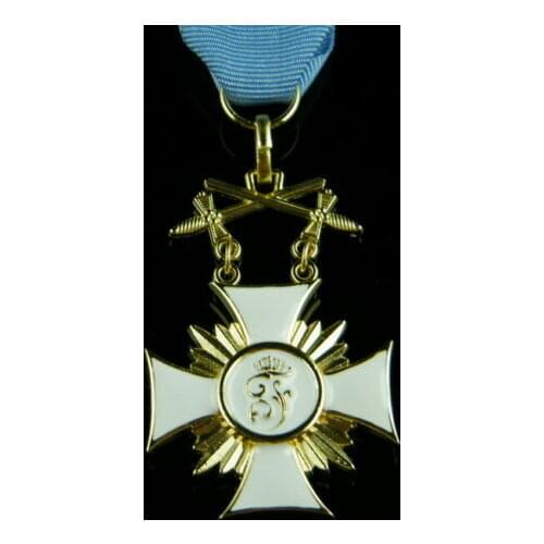 WW1 German Friedrich Order with Swords 1st Class (Wurttemberg) with ribbon MEDAL BADGE