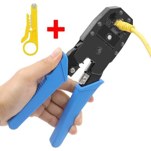 Crimping Pliers Stripping Straight Handle Multifunctional Network Cable Computer Crystal Head Terminal Wire Electrician Tool