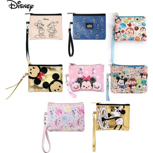 Disney Original Cartoon Mickey & Minnie Portable Toiletry Bag INS Style Waterproof Toiletry Bag Travel Cosmetics Storage Bag