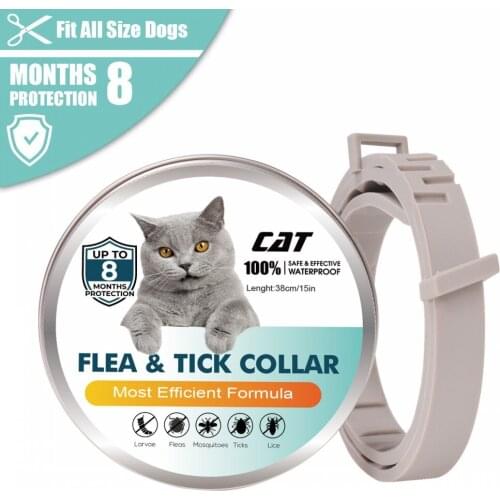 New Pet Cat Dog Collar Mosquitoes Repellent Collars Insect Control Ring Outdoor Protective Adjustable Flea And Tick Collar