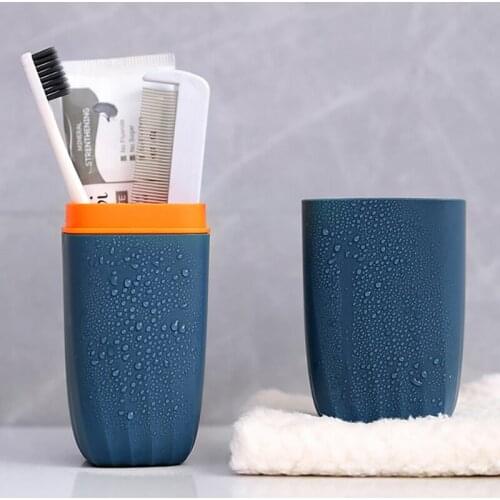 Portable Travel Gargle Cup Household Bathroom Gargle Cup Outdoor Business Travel Toothbrush And Toothpaste Box Set