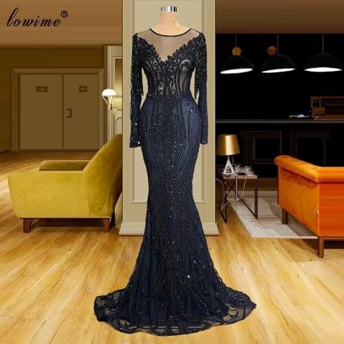 Plus Size Black Mermaid Evening Dresses Long Formal Special Occasion Dresses For Women 2021 Beads Prom Dresses Evening Wear