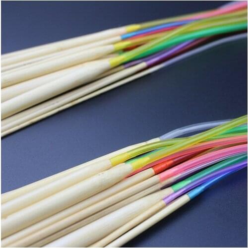 DIY 40cm/60cm/120cm Long Smooth Finish Bamboo Circular Knitting Needles Crochet Hooks 2.0mm 2.5 2.75 3 3.25 3.5 -10.0mm