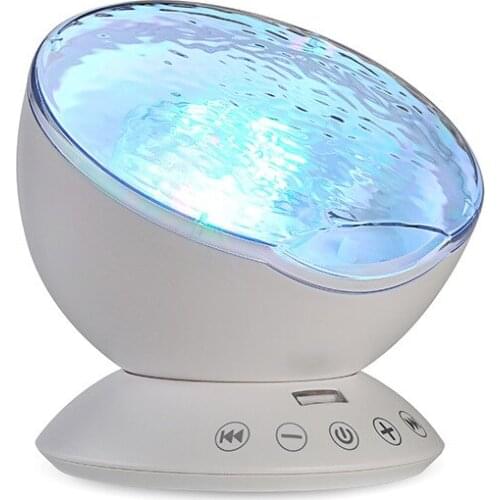 Coversage Ocean Wave Projector LED Night Light With USB Remote Control TF Cards Music Player Speaker Aurora Dropship Projection