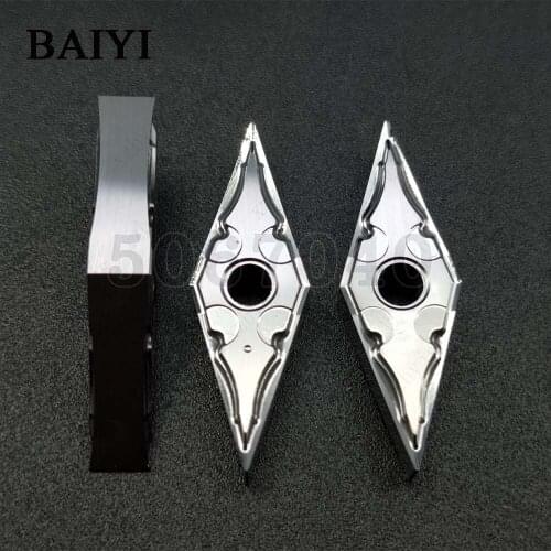 10pcs VNMG160402 VNMG160404 VNMG160408-HA H01 Aluminum Turning Inserts VNMG 160402/04/08 Carbide Round Blade cnc Lathe Cutter
