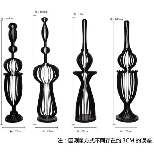 Iron sculpture creative Abstract villa living room crafts Club restaurant hotel lobby decorations metal ornaments