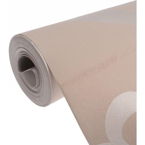 10m Textured Wallpaper Roll Silver 3D Floral Design Non-woven Textured Wall Sticker European Style For Room TV Background Decor