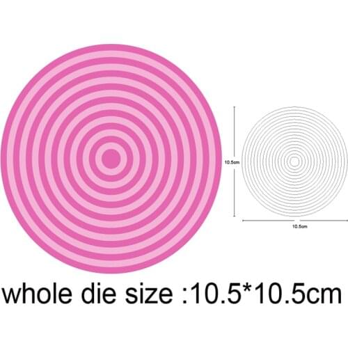 17pcs/set circle frame Metal Cutting Dies Scrapbooking Stencil DIY Paper Card Decorative Embossing Die Cut Craft Dies 2021 NEW
