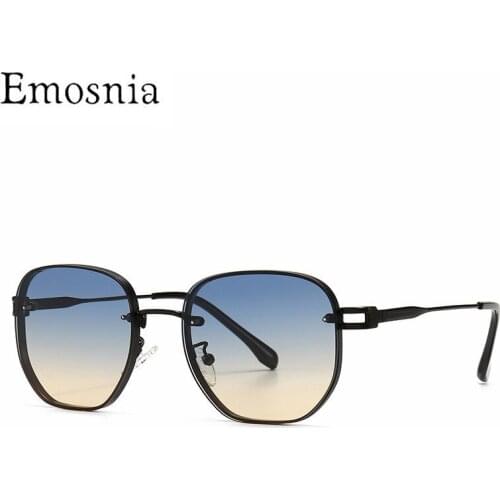 2020 Fashion Vintage Pilot Sunglasses Women Men Oversize Retro Metal Gradient Luxury Brand Design Square Eyeglasses UV400