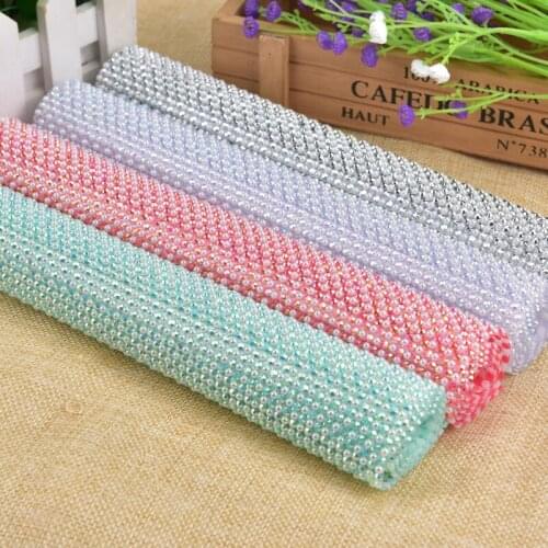 24*40Cm/Roll Ab Resin Diamond Hotfix Rhinestones Mesh Trim Crystal Sheet Banding Bridal Appliques Wedding Decoration Stickers