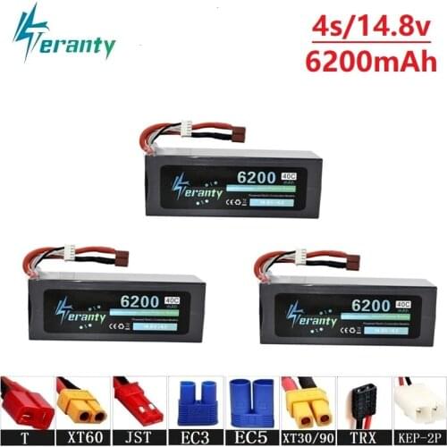 Collision Avoidance 14.8v 6200maH 40C Rechargeable Batterry For RC Drone Car Boat Quodcopter Spare Part 4s 6200mah 14.8v Battery