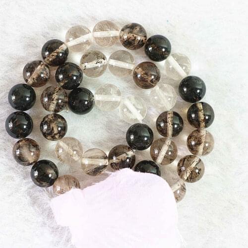 HOT Black watermelon Tourmaline 4mm 6mm 8mm 10mm 12mm 14mm new round loose Beads diy jewelry 15" B516