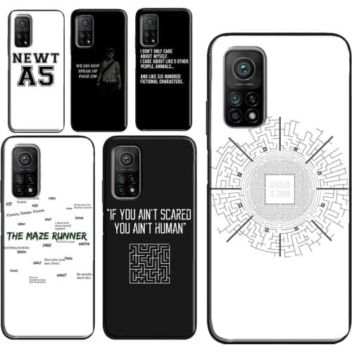 The Maze Runner Qoutes Case For POCO X3 M3 Pro F2 F3 Coque For Xiaomi Mi 11 Lite Ultra Mi 9T 10T Pro Note 10 Lite