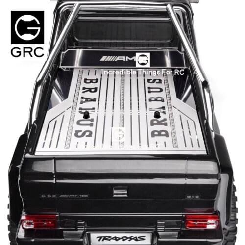 Decorative non-slip metal plate for trailer bucket fits 1/10 TRAXXAS TRX6 G500 G63